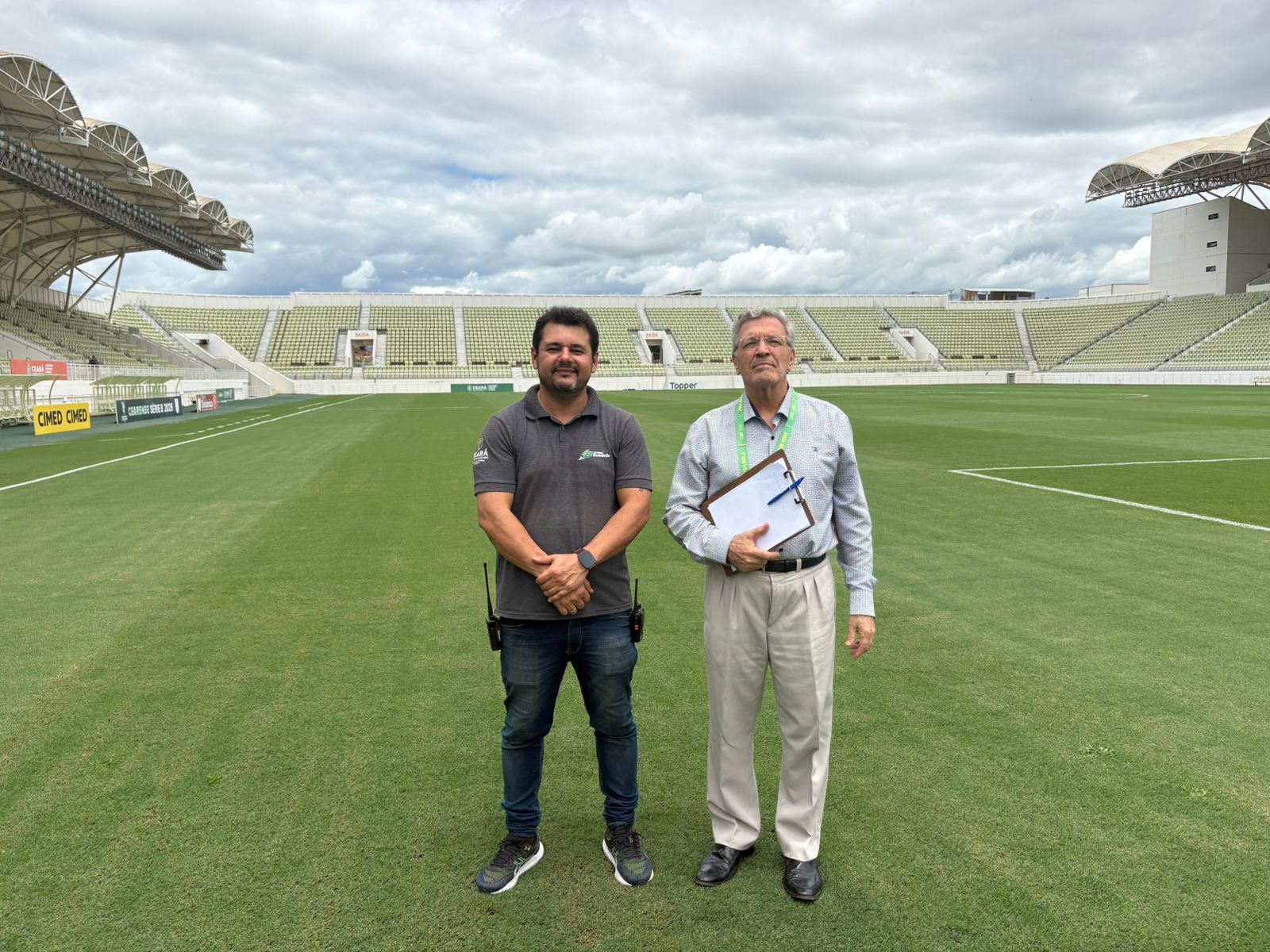 Visita técnica ao Estádio Romeirão, em Juazeiro do Norte/CE